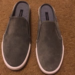 Tommy Hilfiger Shoes - Women’s gray suede Timmy Hilfiger slip ons Tommy Hilfiger Shoes - Women’s gray suede Timmy Hilfiger slip ons